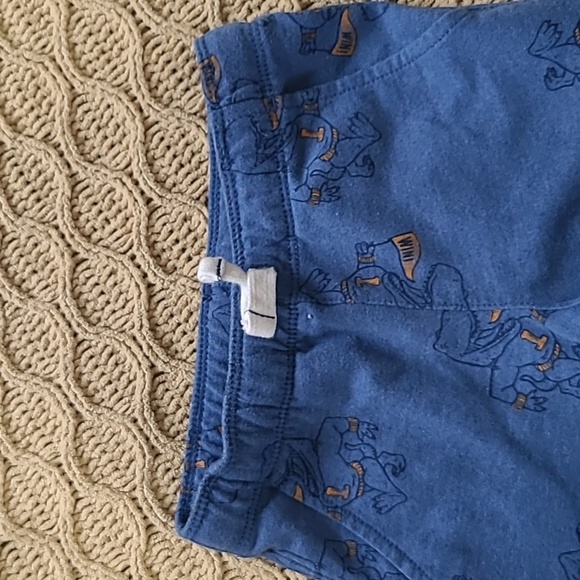 Carters Blue & Orange Dinosaur Crewneck Fleece and Cuffed Pant Set - Size 3t - Picture 5 of 9